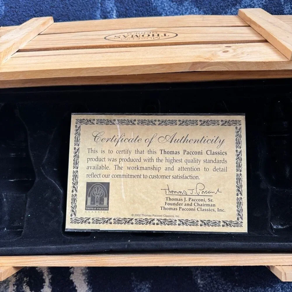 Thomas Pacconi Classics Wooden Empty Box 2002 Collection
